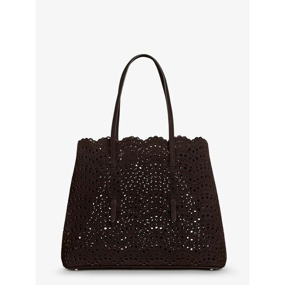 ALAIA Handbags - Alaia Women Mina 37 Leather With Vienne Motif Shoulder Bag